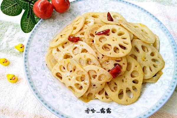 蚝油辣味藕片的做法图解10