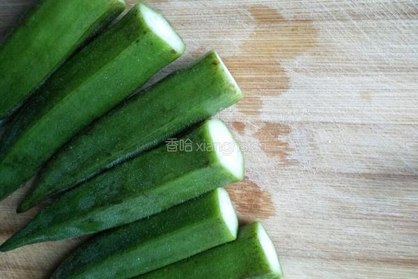 凉拌秋葵的做法图解2