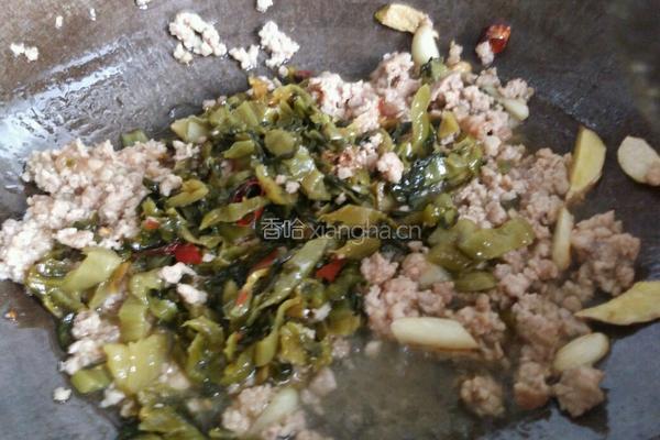 酸菜肉末粉丝的做法图解7