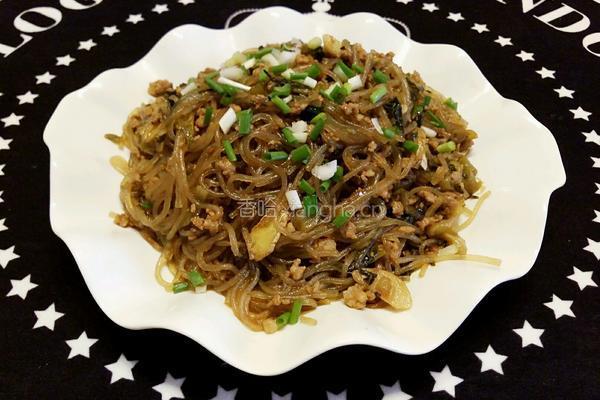 酸菜肉末粉丝的做法图解10
