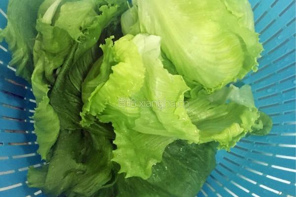 蚝油西生菜的做法图解1