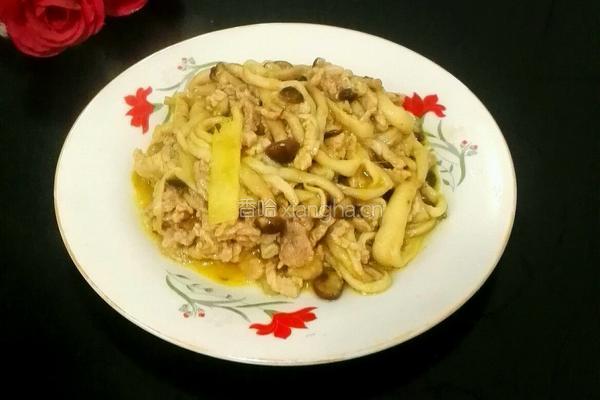 蟹味菇炒肉丝的做法图解7