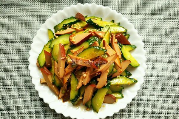 黄瓜拌鸡蛋干的做法图解6