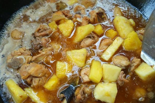 菠萝鸡肉的做法图解9