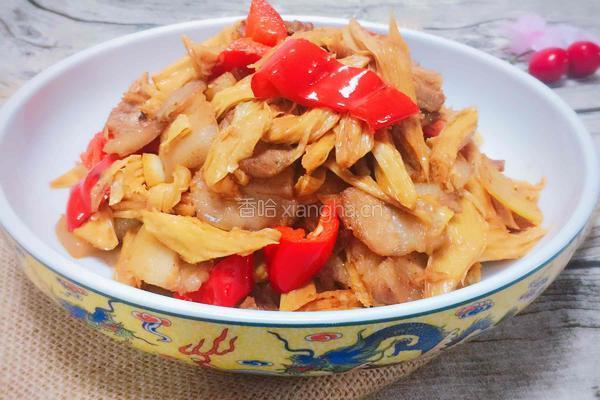 腐竹回锅肉的做法图解1