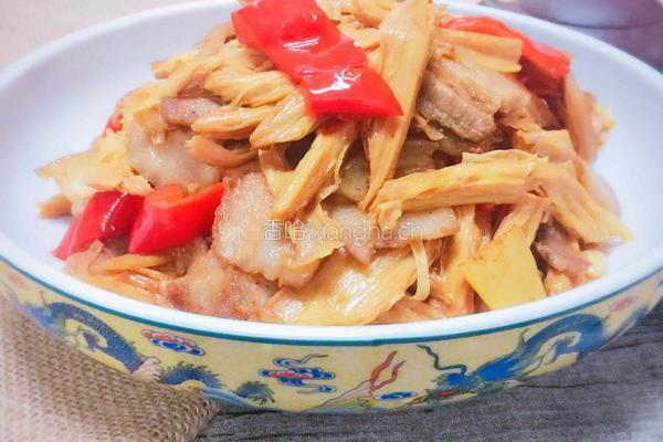 腐竹回锅肉的做法图解2