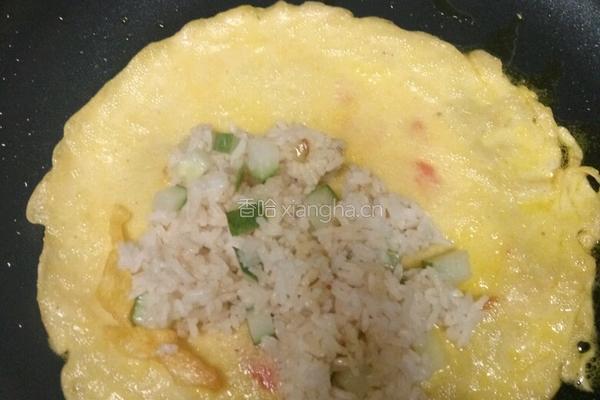 火腿蛋包饭的做法图解4