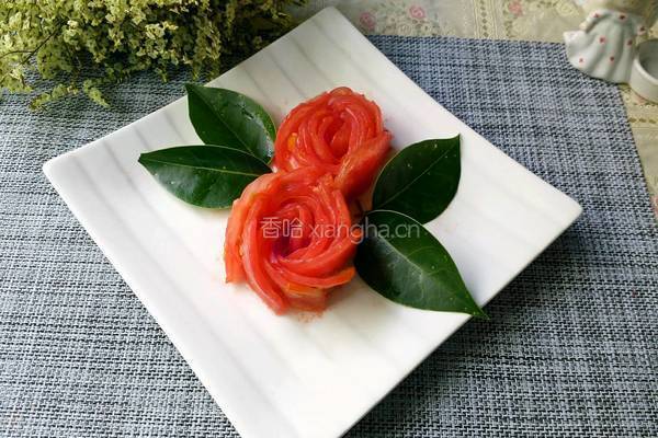 番茄玫瑰花的做法图解1