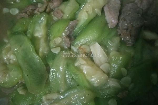 丝瓜炒肉的做法图解8