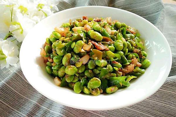 毛豆炒肉的做法图解12