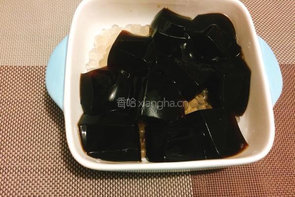黑凉粉西米露的做法图解8