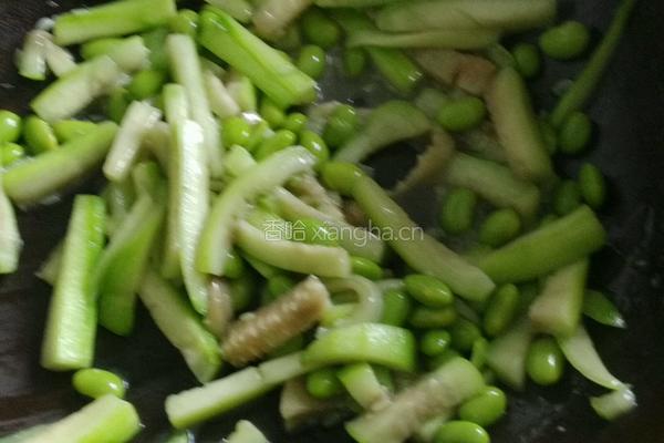 丝瓜炒毛豆的做法图解5