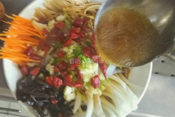 五彩拉皮的做法图解13