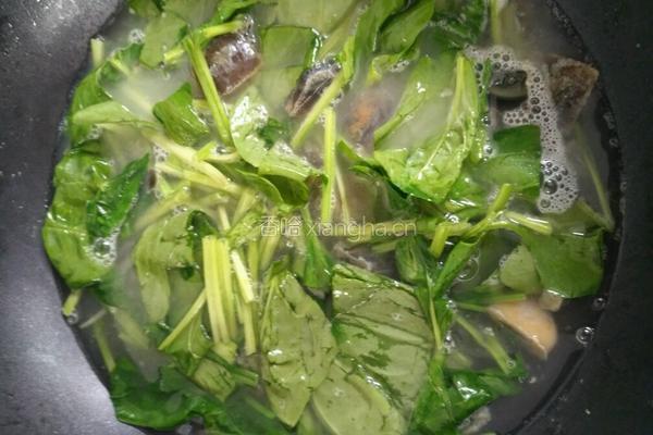 菠菜松花汤的做法图解6