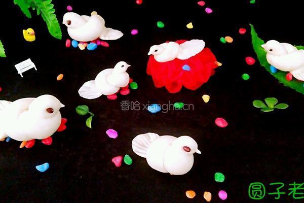 可爱的小鸽子馒头的做法图解13