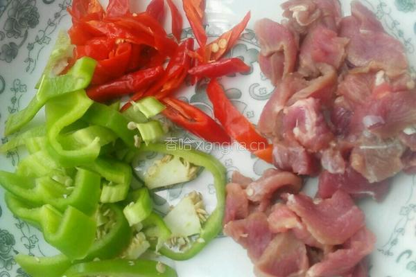 白茹炒肉的做法图解3