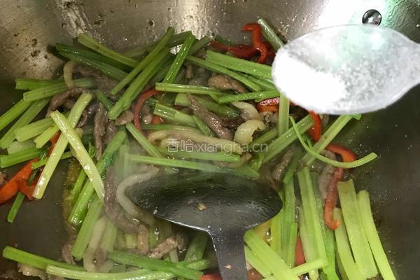 芹菜肉丝的做法图解6