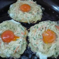 鸟巢蛋饼的做法[图]