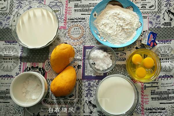 芒果班戟的做法图解2