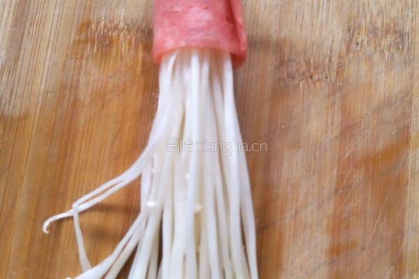 培根金针菇卷的做法图解6