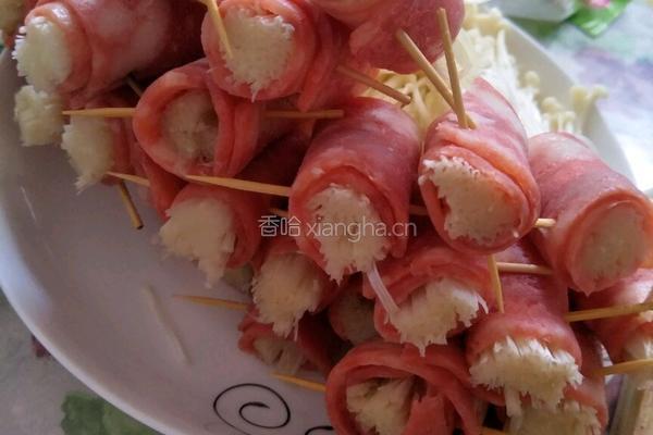 培根金针菇卷的做法图解7