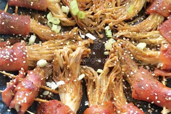 培根金针菇卷的做法图解20