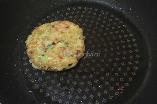 香菇虾仁丝瓜烙饼的做法图解10