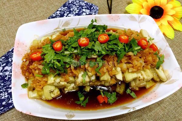 蒜蓉蒸茄子的做法图解6