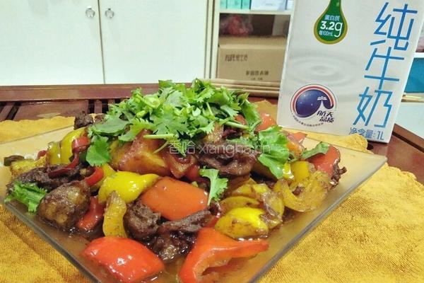 彩椒炒牛腩的做法图解10