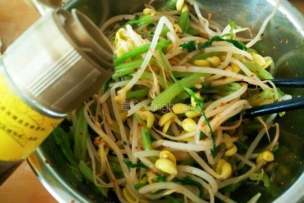 芹菜拌黄豆芽的做法图解10
