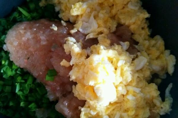韭菜虾仁饺子的做法图解4