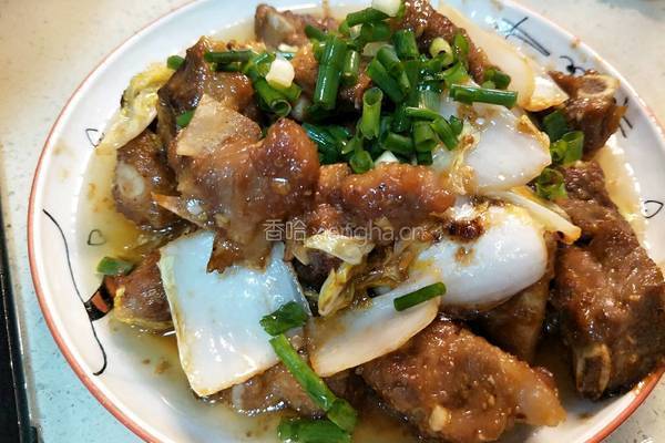 美极排骨烩白菜的做法图解9