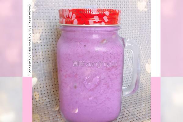 火龙果香橙奶昔（梅森瓶）