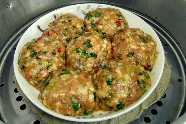 虾米肉丸蒸蛋的做法图解9