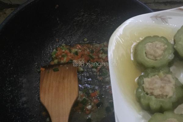 苦瓜酿肉的做法图解12