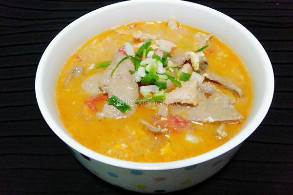 猪肝瘦肉蕃茄蛋汤的做法图解8