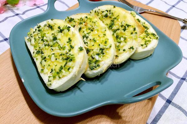 蒜香馒头片的做法图解7