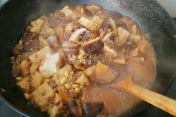 肉末香菇炖豆腐的做法图解10