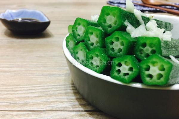 白灼爽秋葵的做法图解6