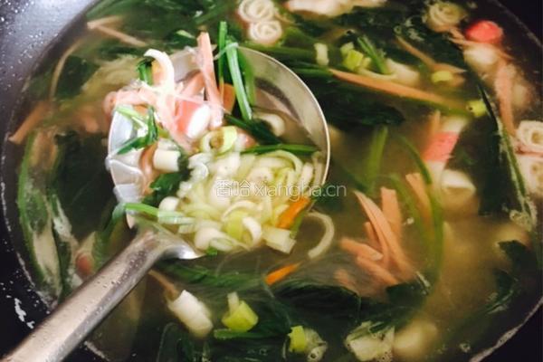 菠菜粉丝汤的做法图解4