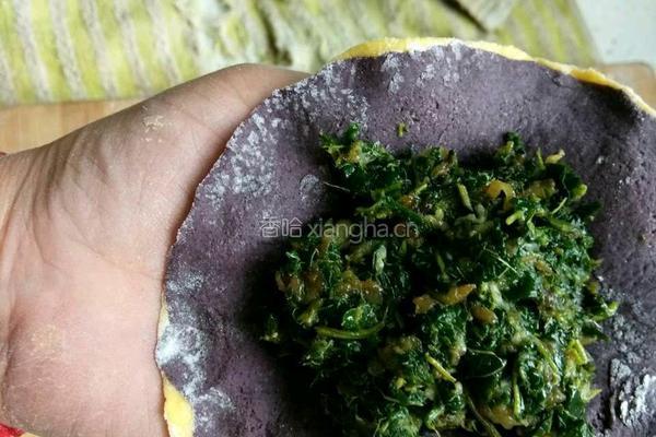 双色双馅双层包子的做法图解9