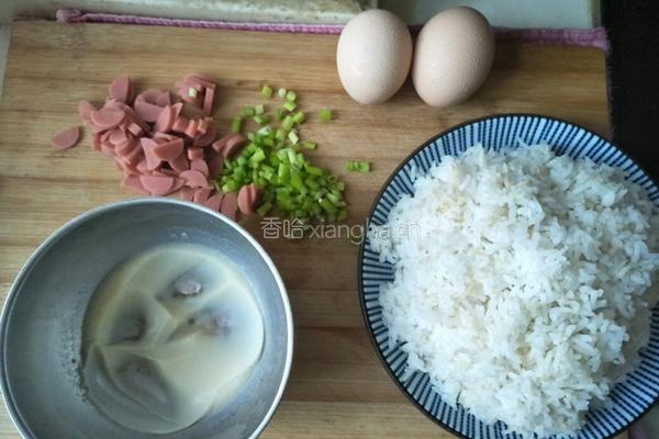 猪油炒饭的做法图解2