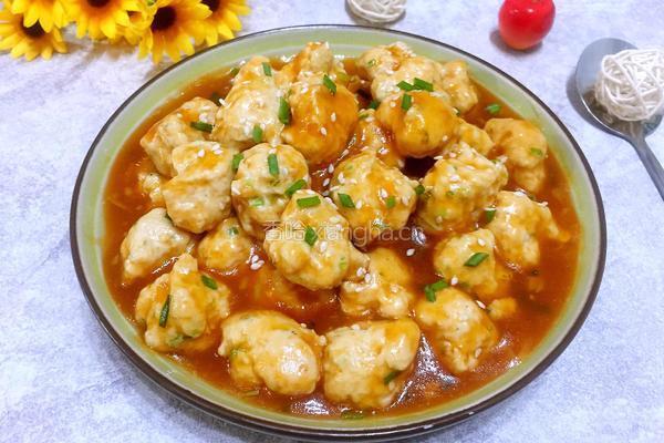 茄汁鸡肉丸的做法图解15