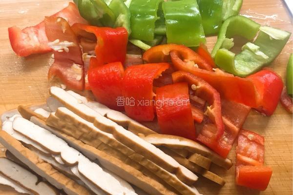肉片炒香干的做法图解3
