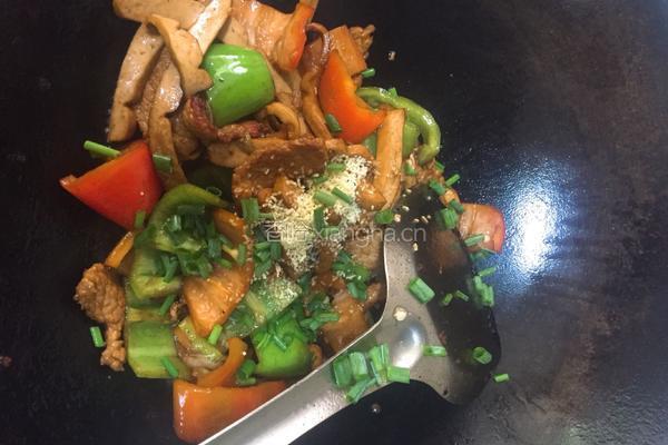 肉片炒香干的做法图解8