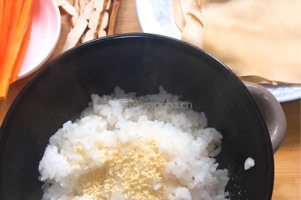 淡菜饭团花束的做法图解4