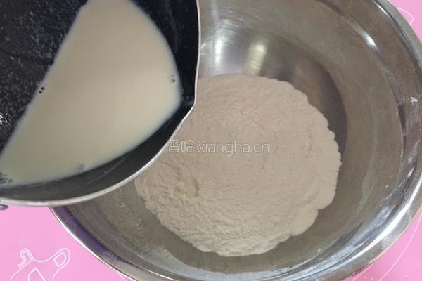 奶香芝麻手撕饼（平底锅版）的做法图解4