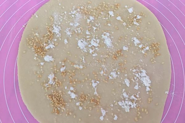 奶香芝麻手撕饼（平底锅版）的做法图解9