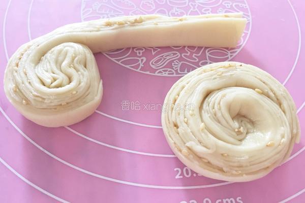 奶香芝麻手撕饼（平底锅版）的做法图解12