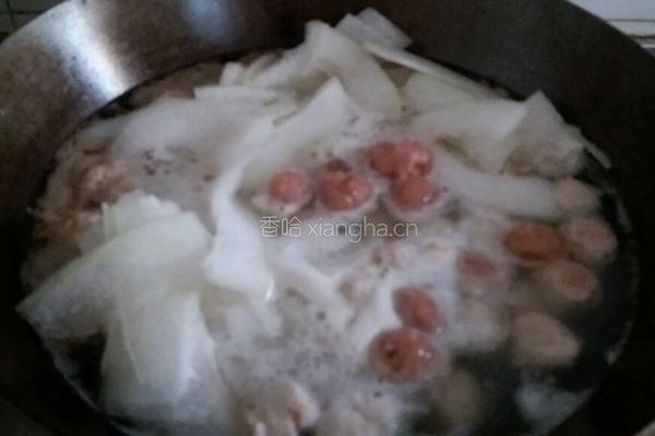 冬瓜鸡肉手打丸子汤的做法图解10